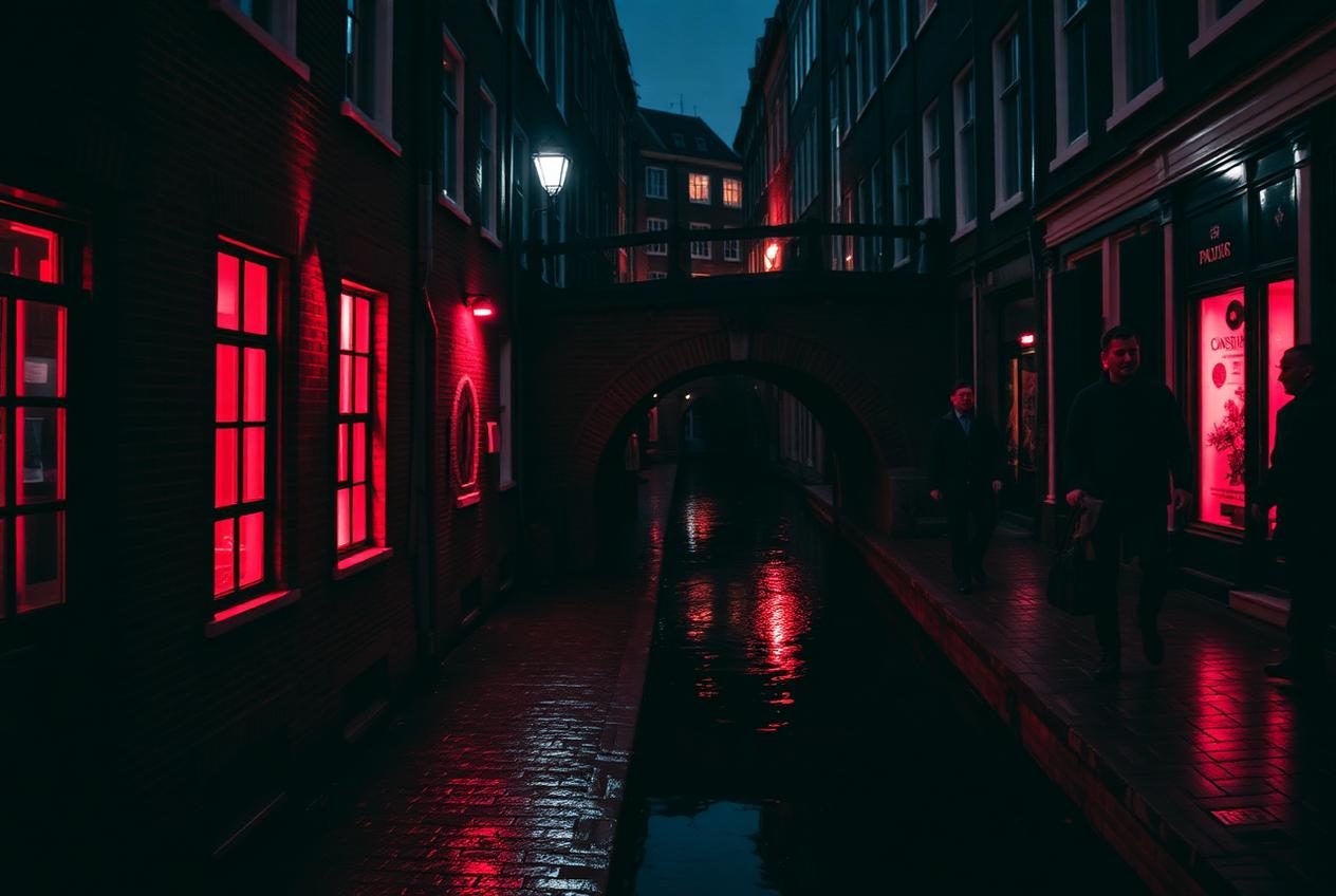 De Wallen, red light district, AI-generated