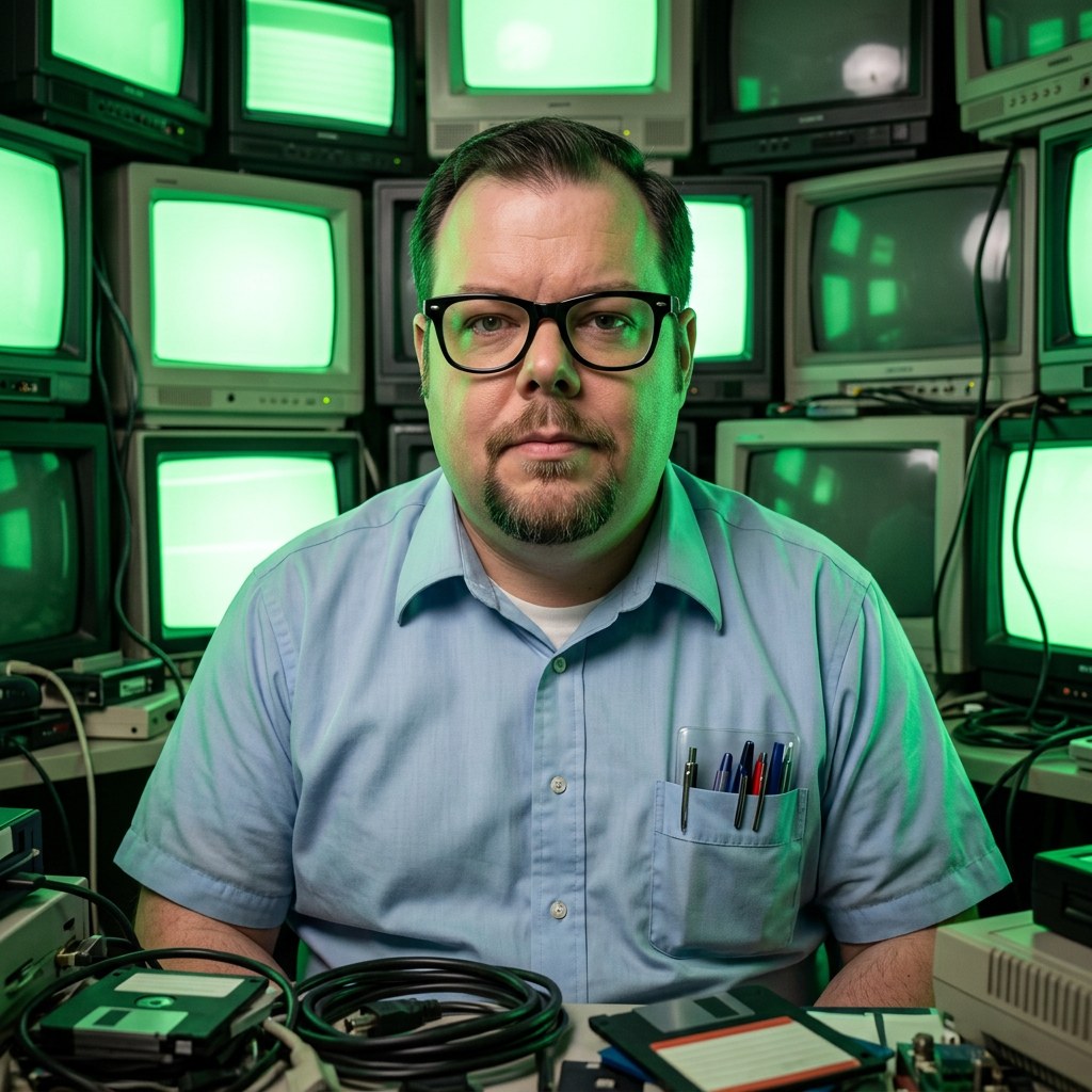 Nerd Bobby, AI-generated