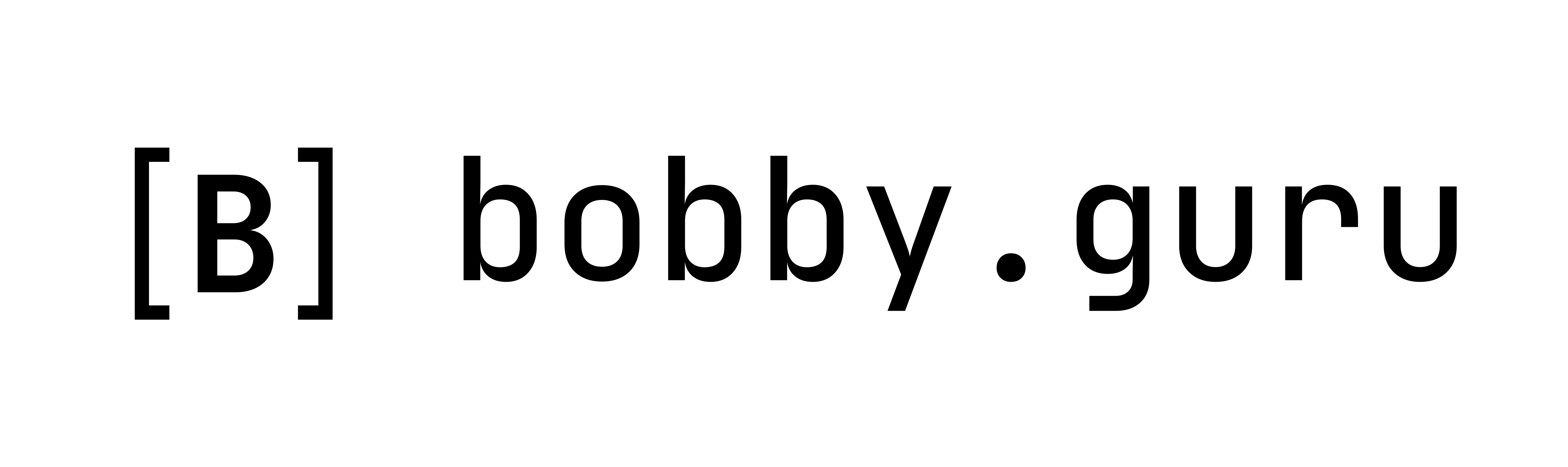 Monochrome black lockup