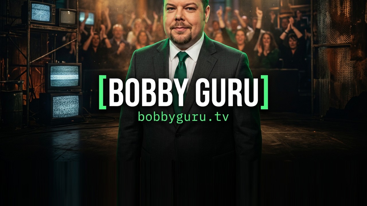 Bobby Guru TV channel art, AI-generated