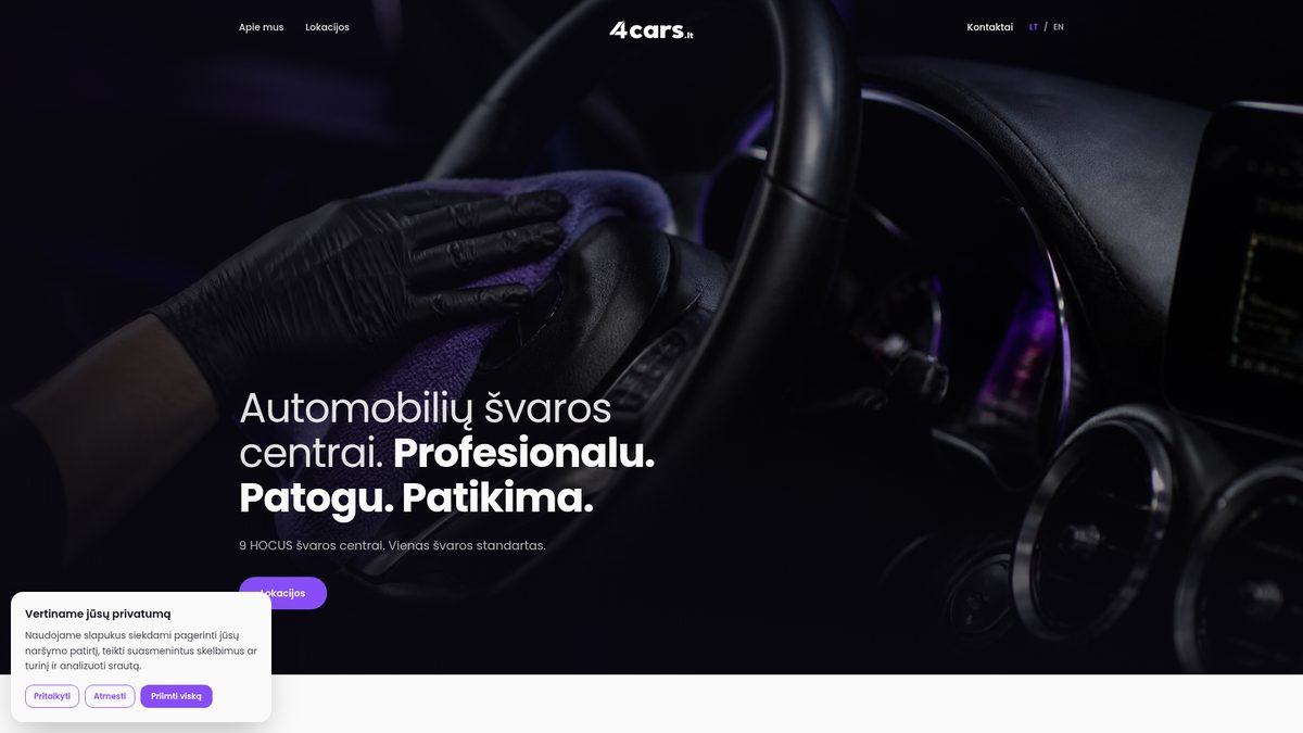 4cars.lt homepage