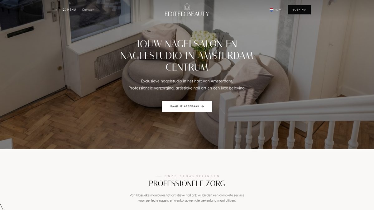 Edited Beauty homepage
