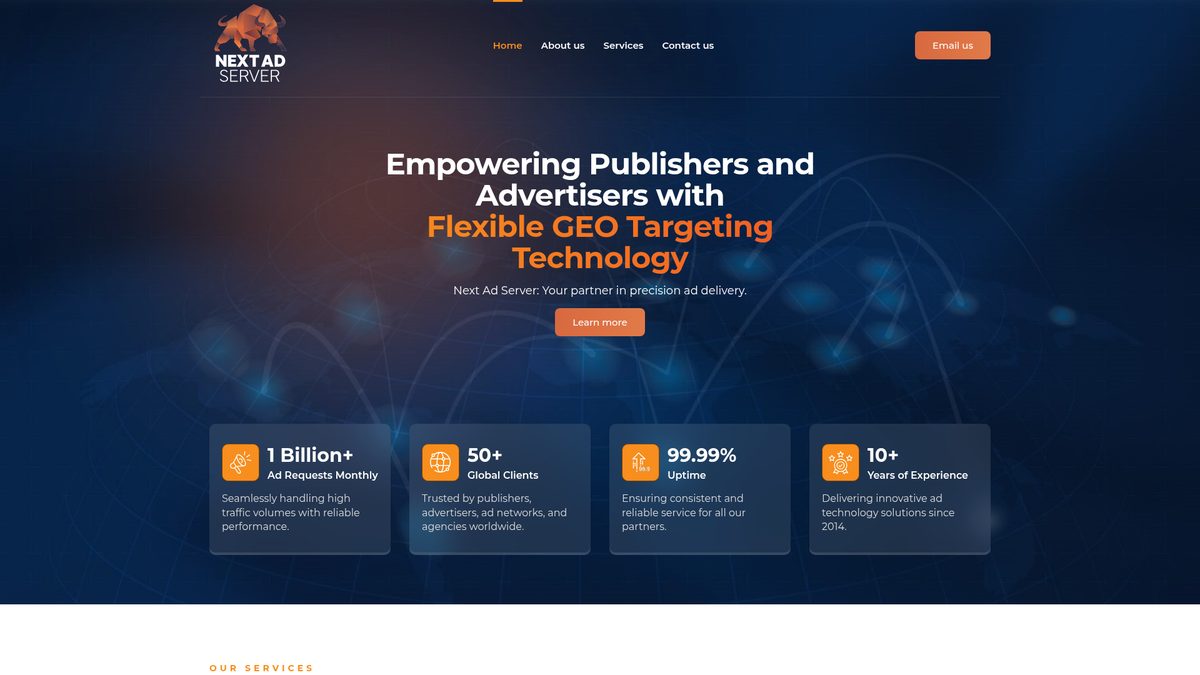 Next Ad Server homepage
